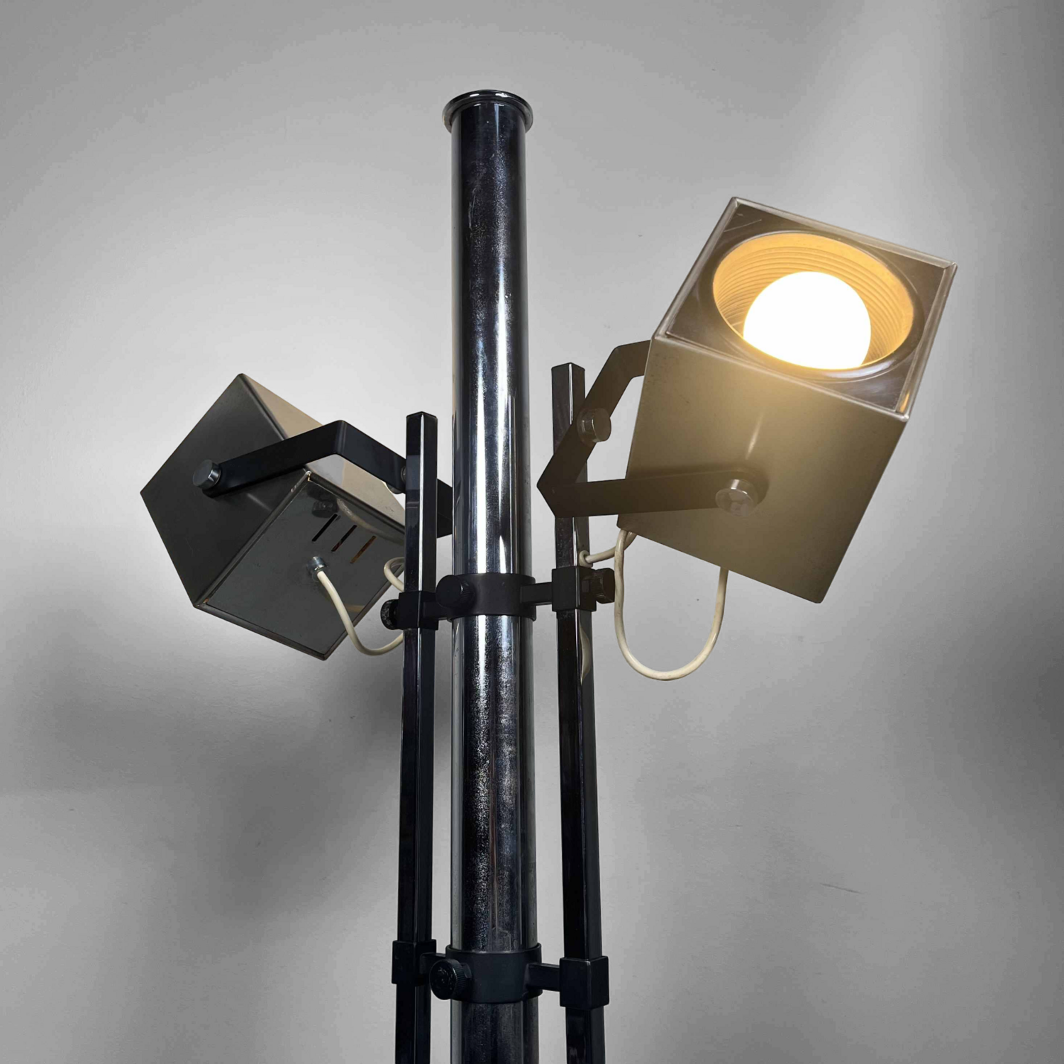 Adjustable Mid Century Floor Lamp by Pat Hoffman for Lucitalia, 70s