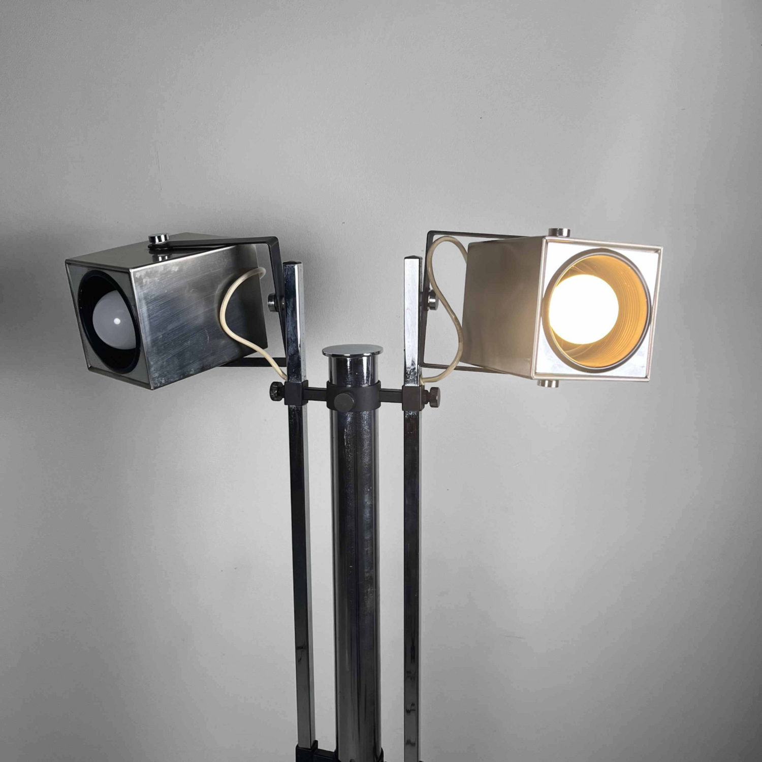 Adjustable Mid Century Floor Lamp by Pat Hoffman for Lucitalia, 70s