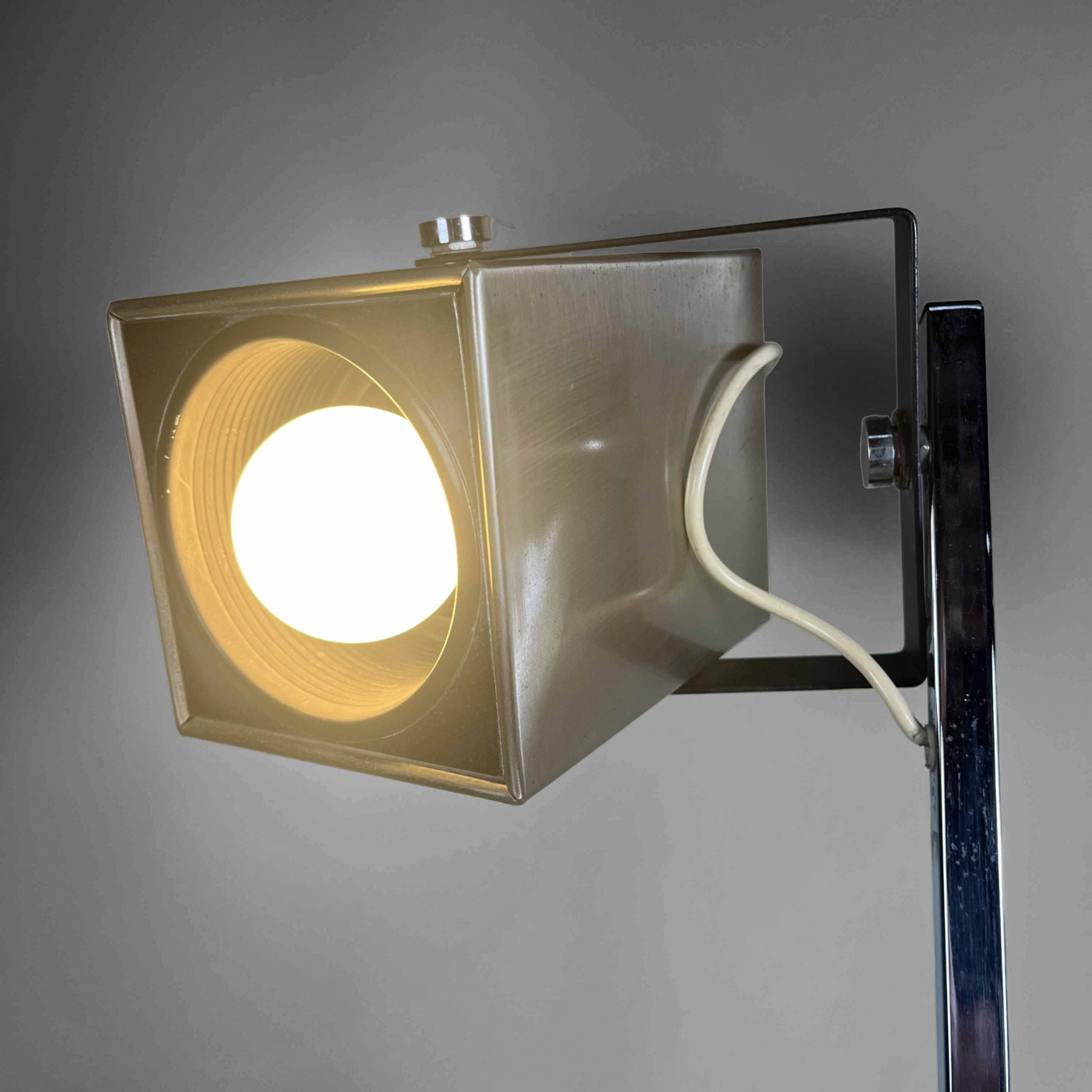 Adjustable Mid Century Floor Lamp by Pat Hoffman for Lucitalia, 70s