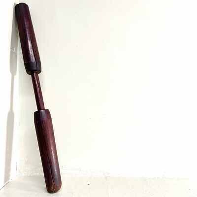 Grote Antieke Houten Mochigome Stamper Japan, jaren '20.