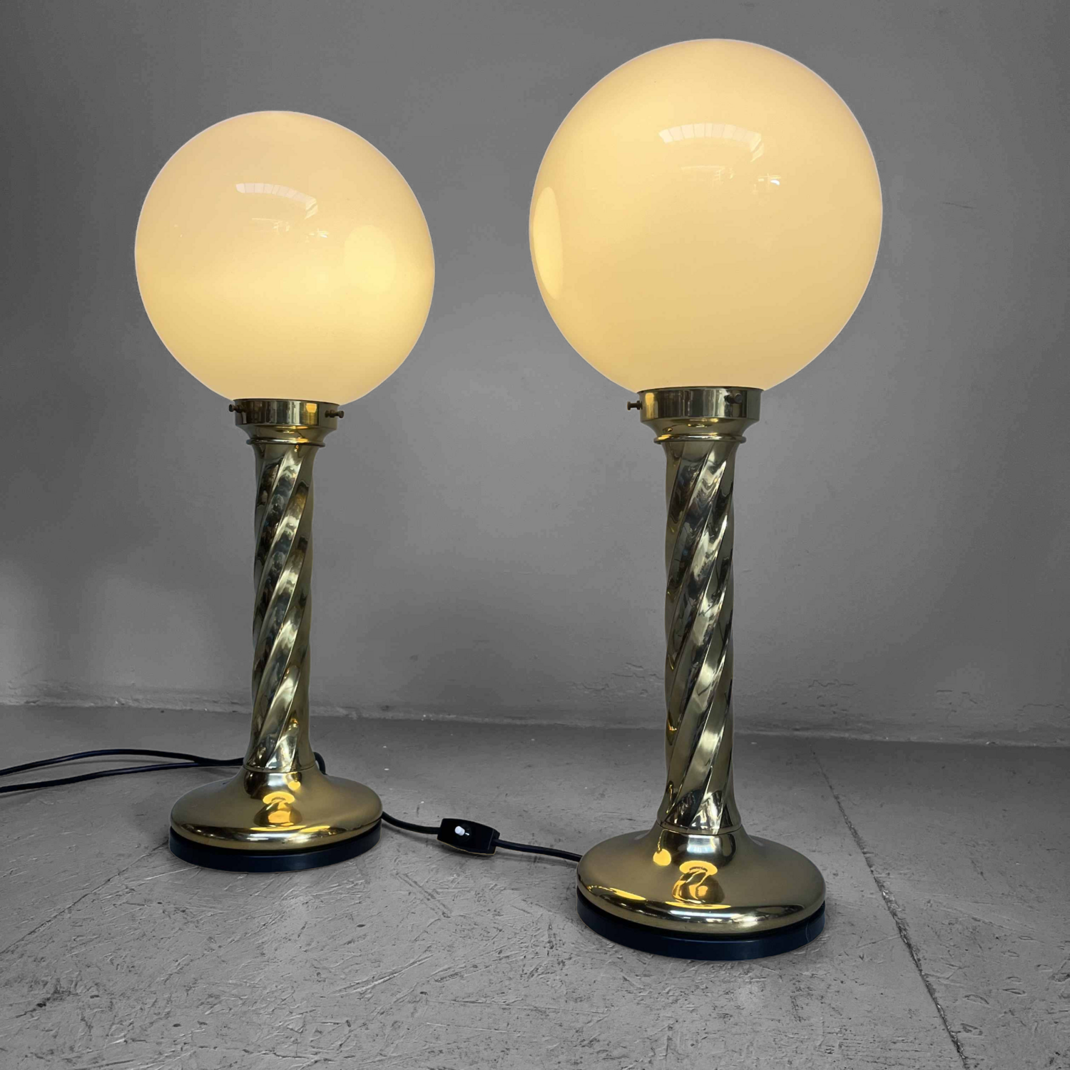 Set Prachtige Vintage Tafellampen van Rogo Leuchten, 1970s