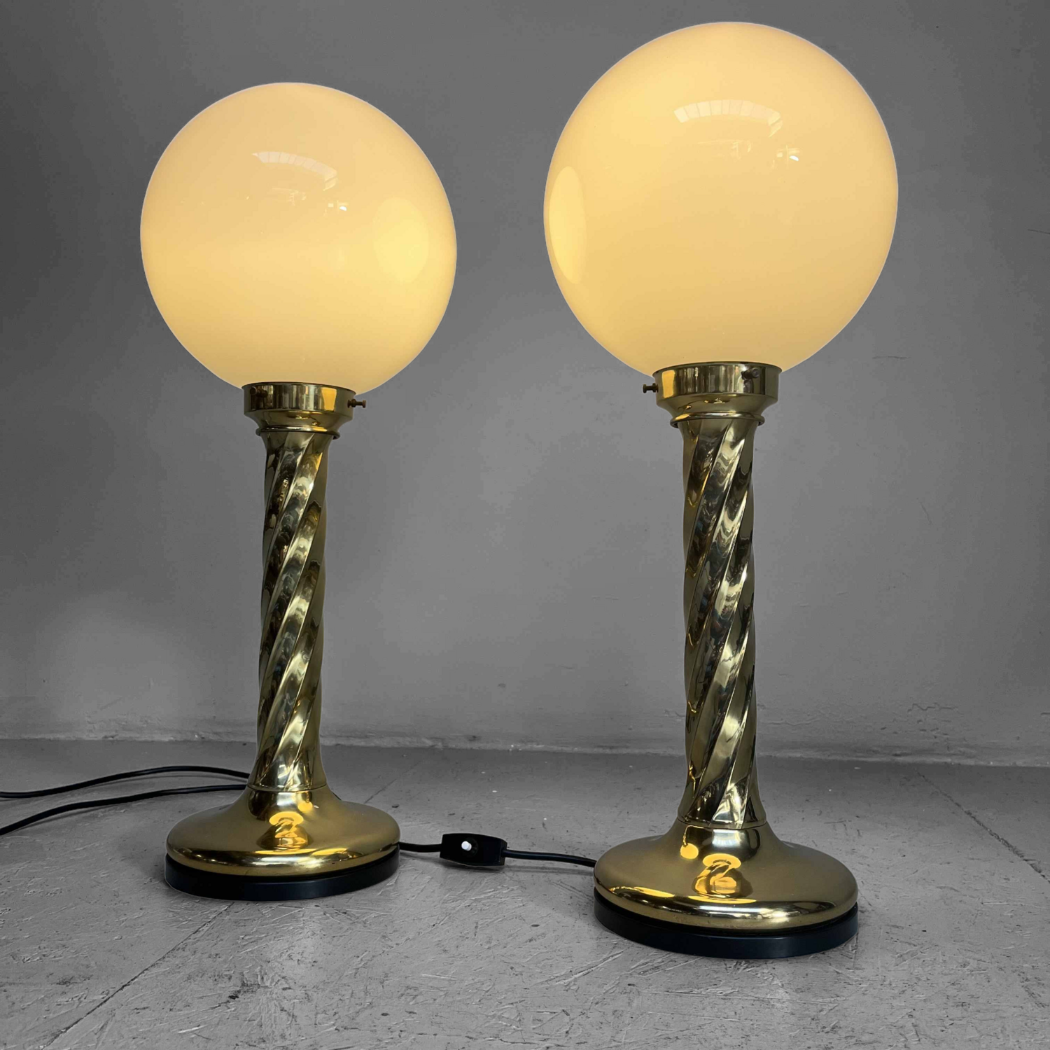 Set Prachtige Vintage Tafellampen van Rogo Leuchten, 1970s