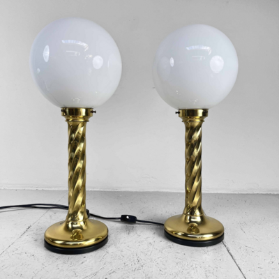 Set Prachtige Vintage Tafellampen van Rogo Leuchten, 1970s