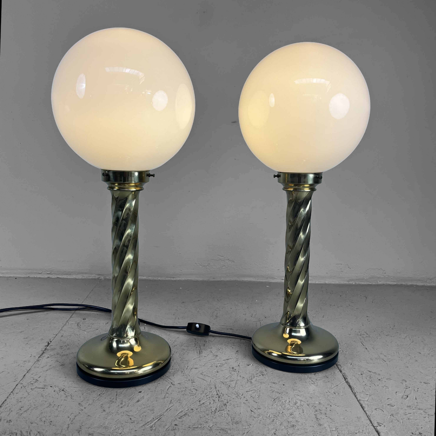 Set Prachtige Vintage Tafellampen van Rogo Leuchten, 1970s