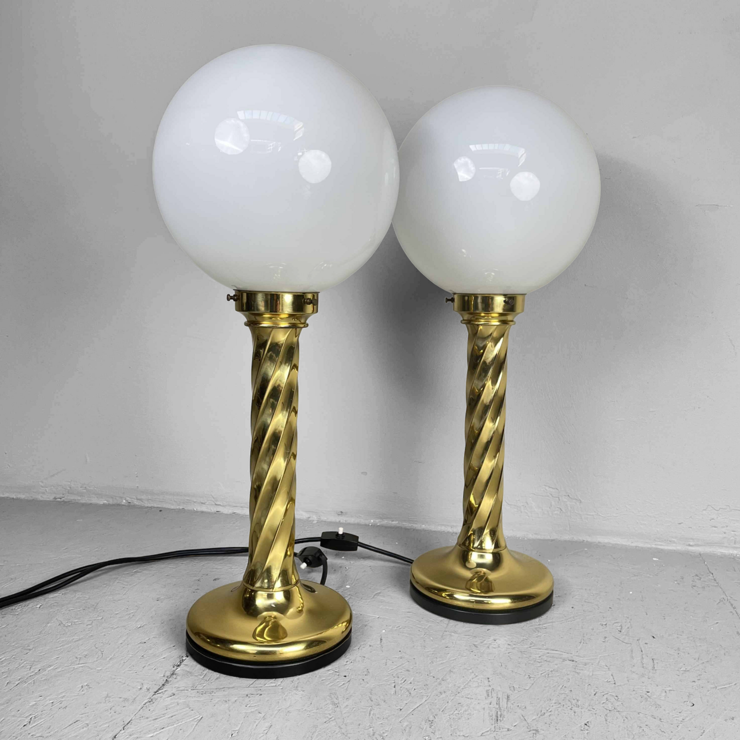 Set Prachtige Vintage Tafellampen van Rogo Leuchten, 1970s