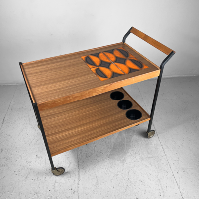 Mid Century Trolley Bar from Opal Möbel, Germany, 1960s