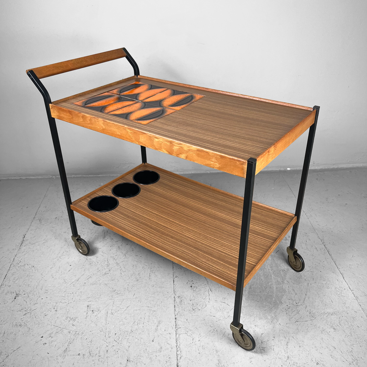 Vintage Bar Trolley Opal Möbel Duitsland 1960s