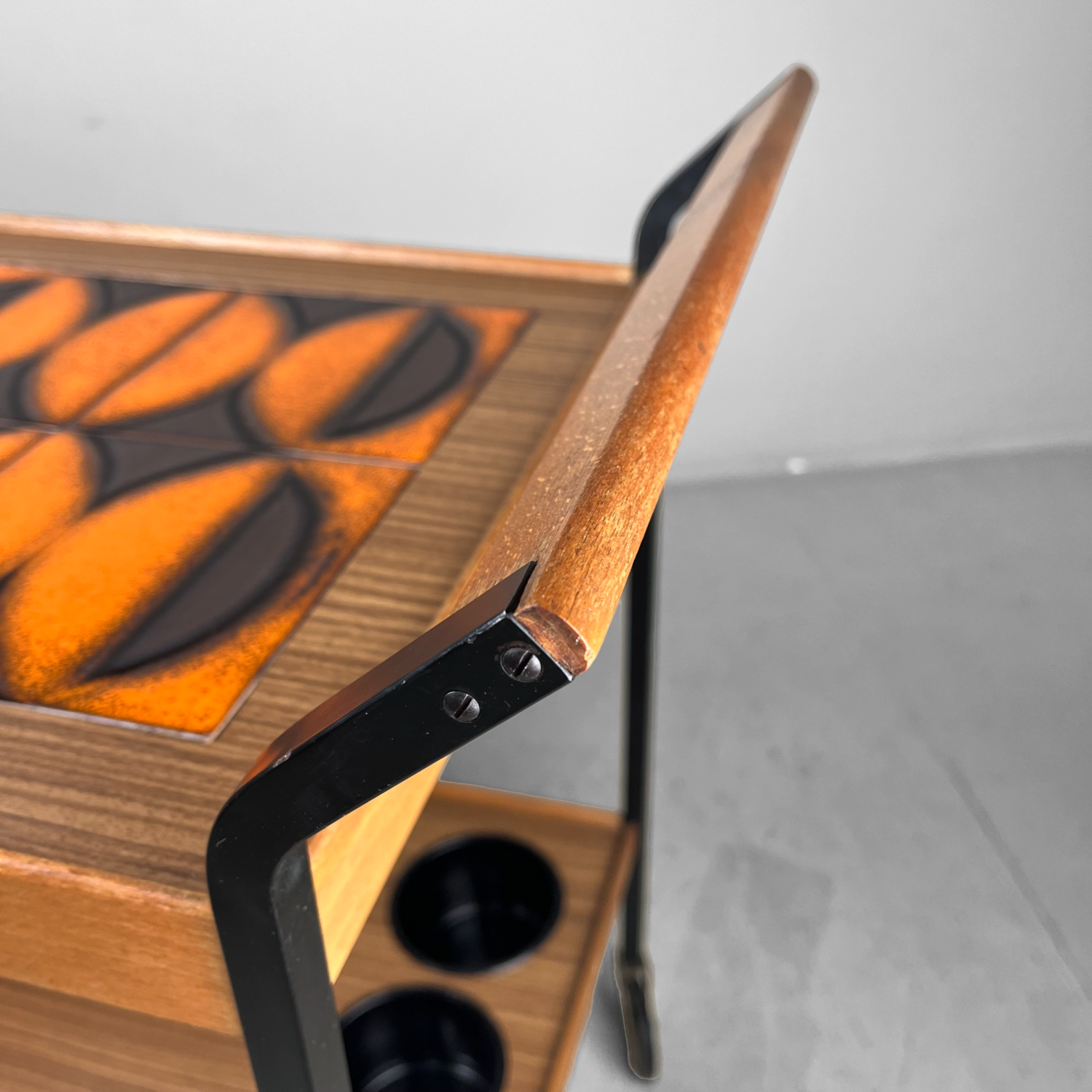 Vintage Bar Trolley Opal Möbel Duitsland 1960s