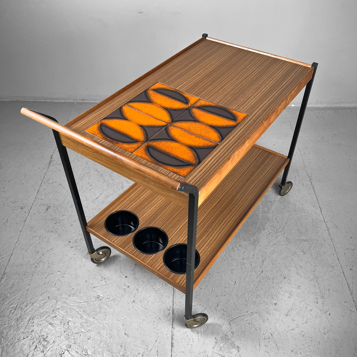 Vintage Bar Trolley Opal Möbel Duitsland 1960s