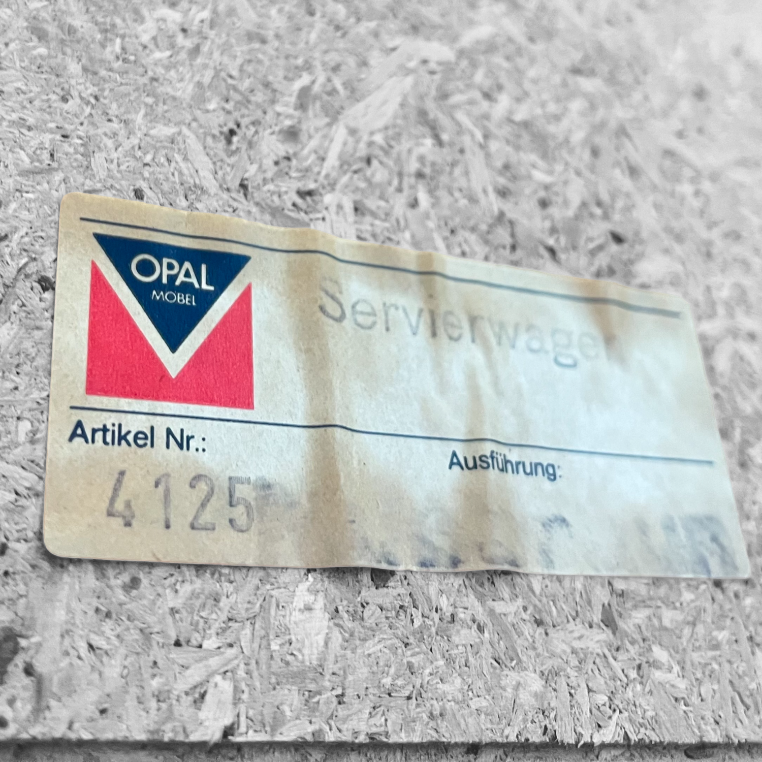 Vintage Bar Trolley Opal Möbel Duitsland 1960s