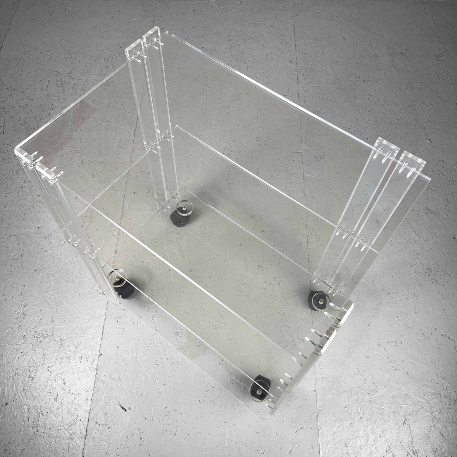 Vintage Plexi Trolley Italië 1970s