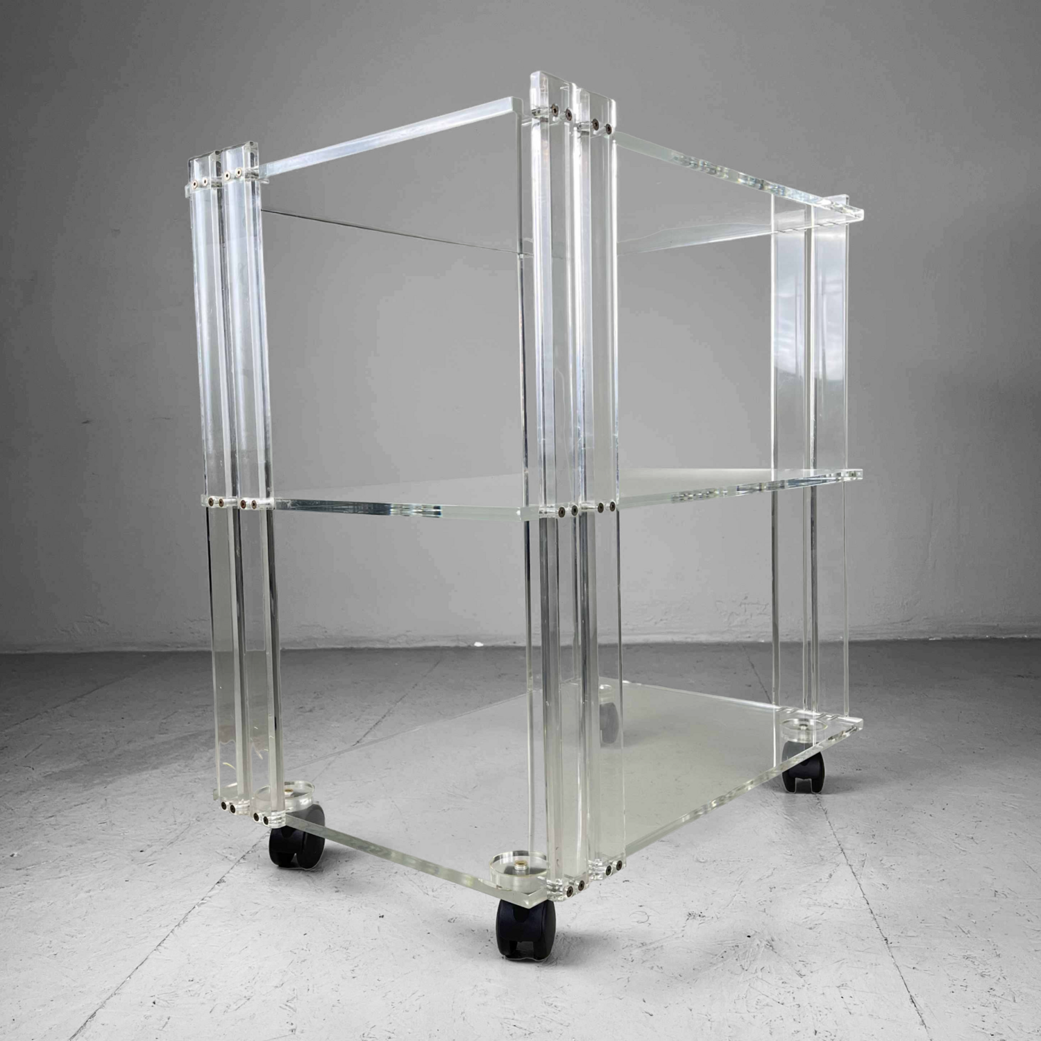 Vintage Plexi Trolley Italië 1970s