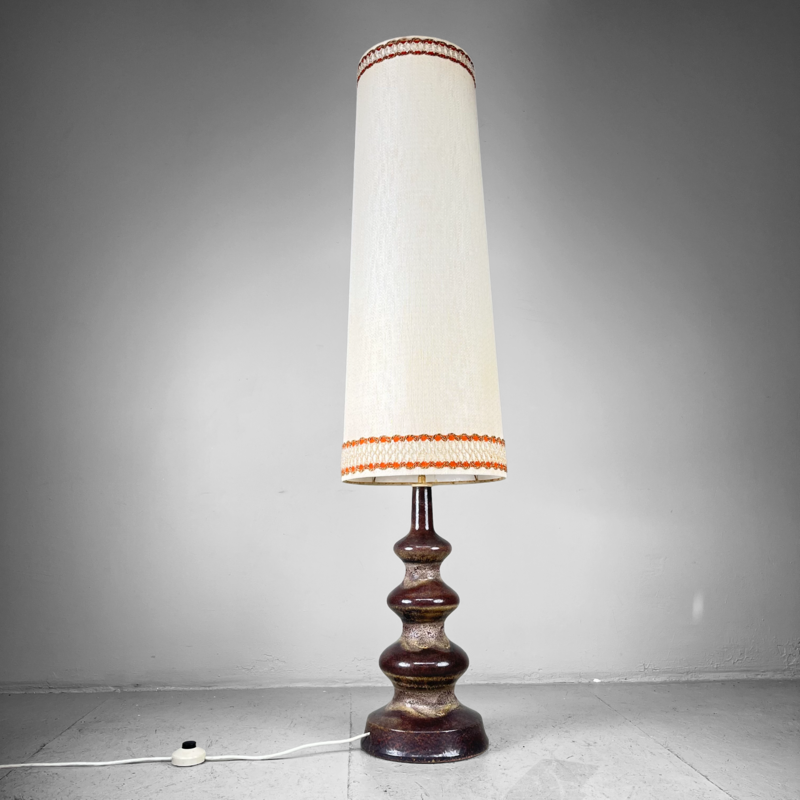 Vintage Ceramic Floor Lamp EEA Leuchten, Germany