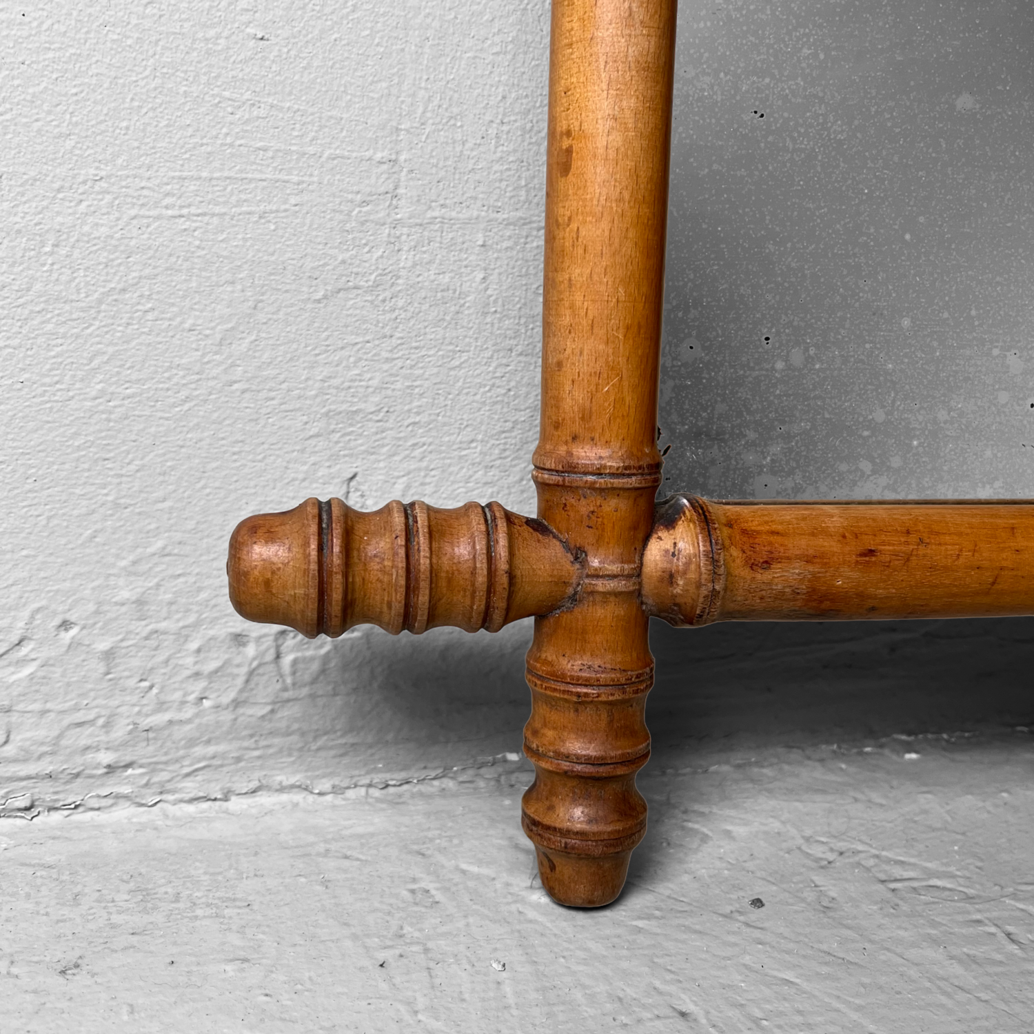 Vintage Faux Bamboo Mirror 50s