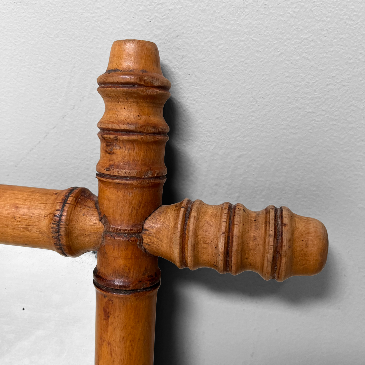 Vintage Faux Bamboo Mirror 50s