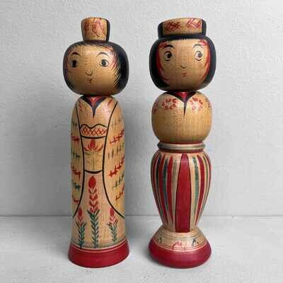 Dento vintage kokeshi door King of Kawaii Shinya Abe - RARE!