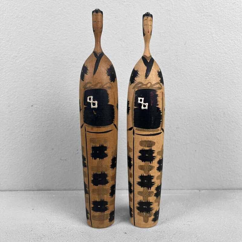 Sosaku Vintage Kokeshi door Sato Bunkichi heel zeldzaam