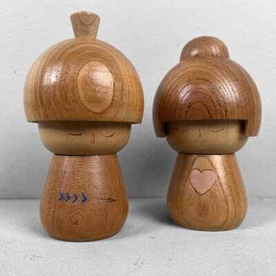 Creatieve Vintage Kokeshi KOIBITO door Takeda Masashi Cupido's