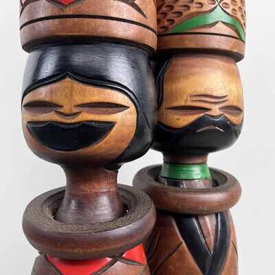 Vintage kokeshi made by Ainu