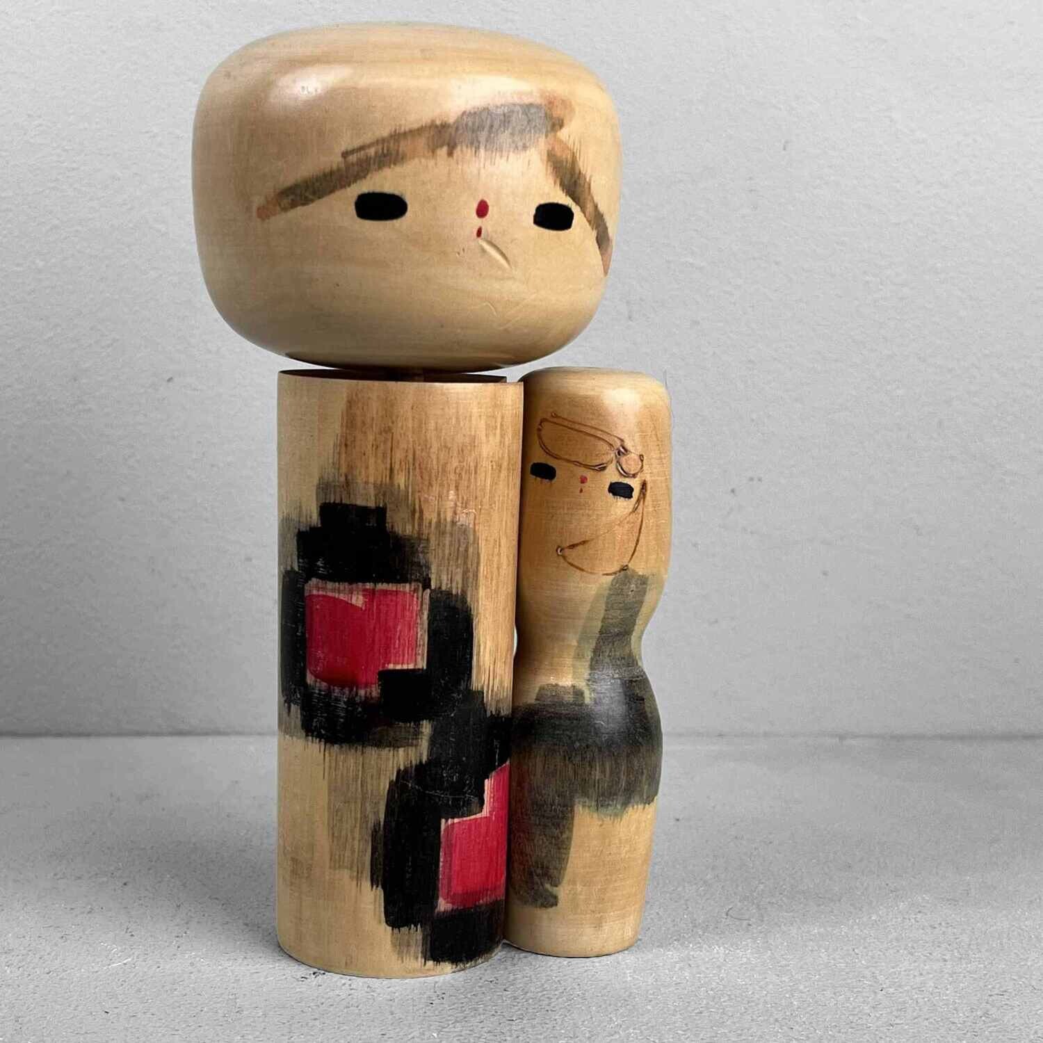 RARE Vintage sosaku kokeshi door Inosuke Kobayashi