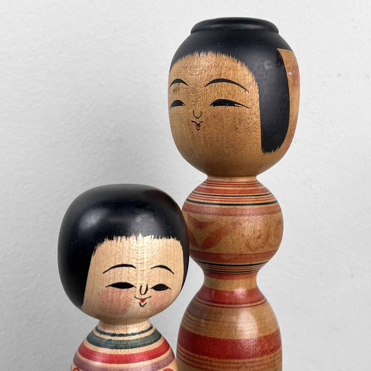 Tsugaru familie dento vintage kokeshi door Abo Masafumi