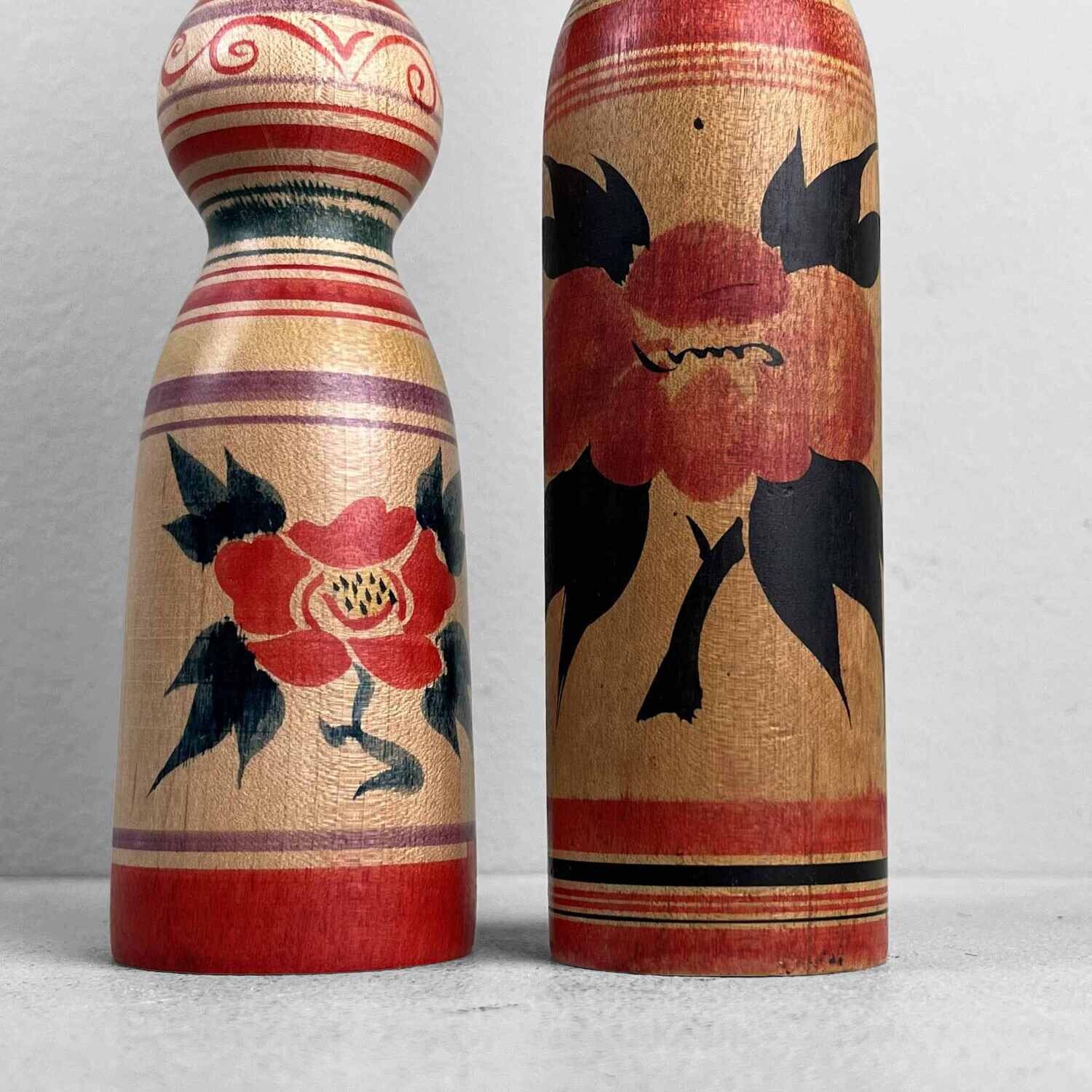 Tsugaru familie dento vintage kokeshi door Abo Masafumi