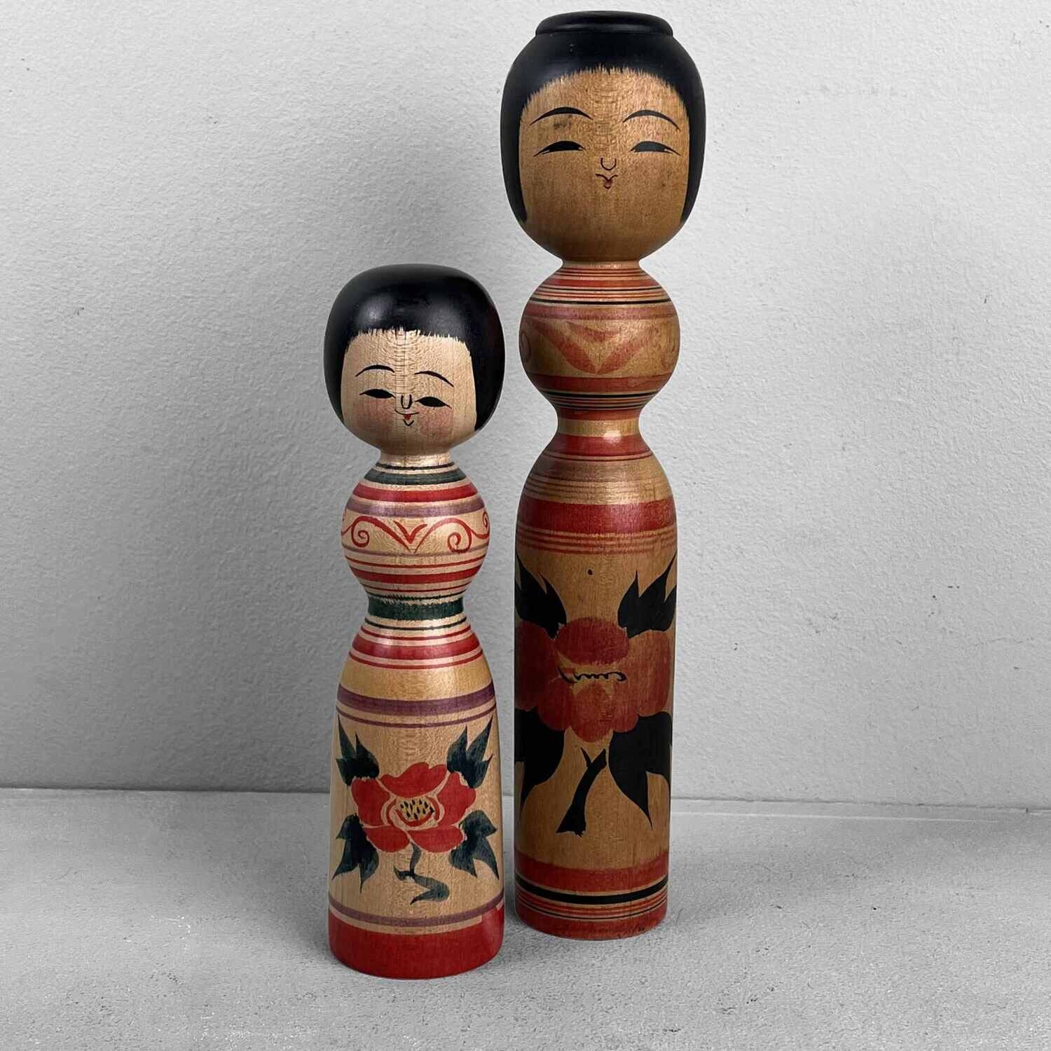 Tsugaru familie dento vintage kokeshi by Abo Masafumi