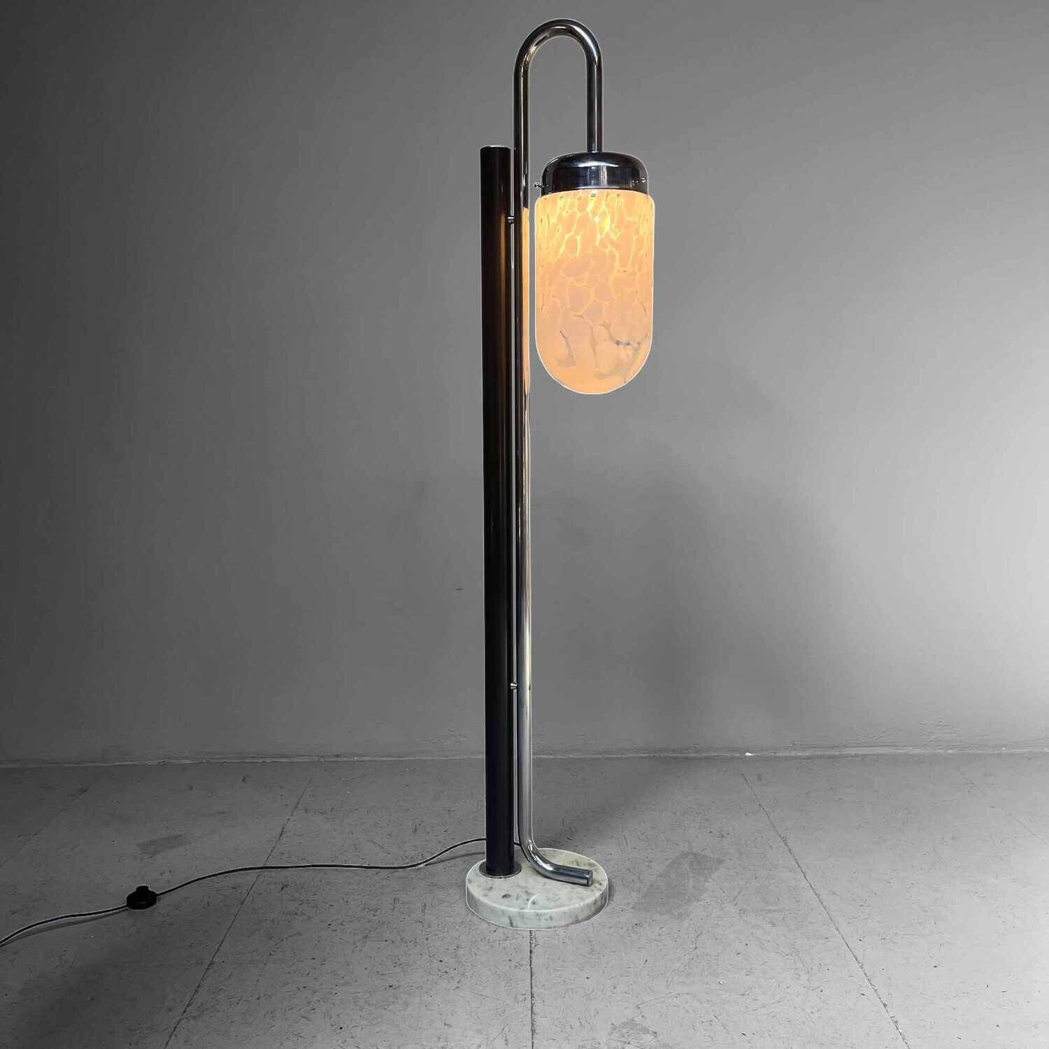 Mid Century Design Floorlamp Murano 60s, Italy
