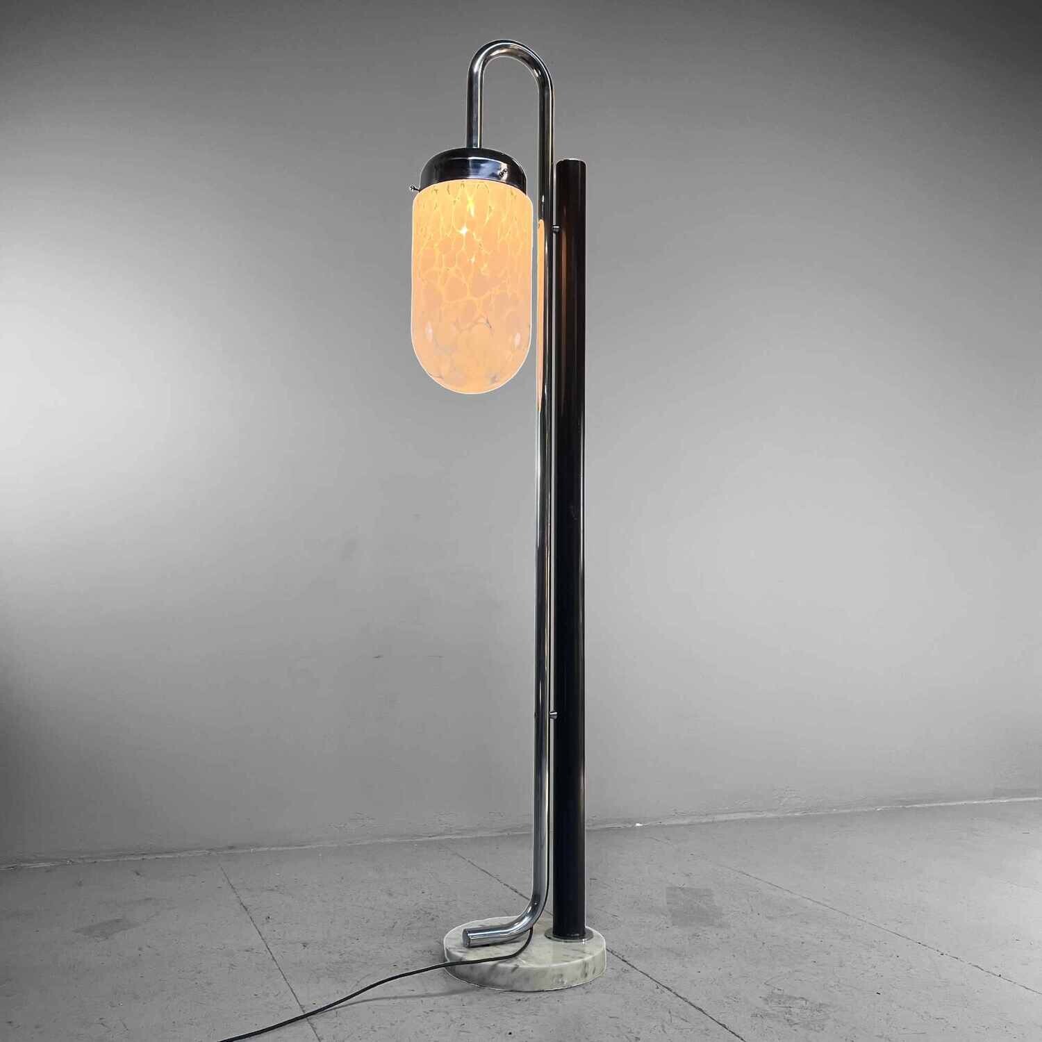 Mid Century Design Floorlamp Murano 60s, Italy