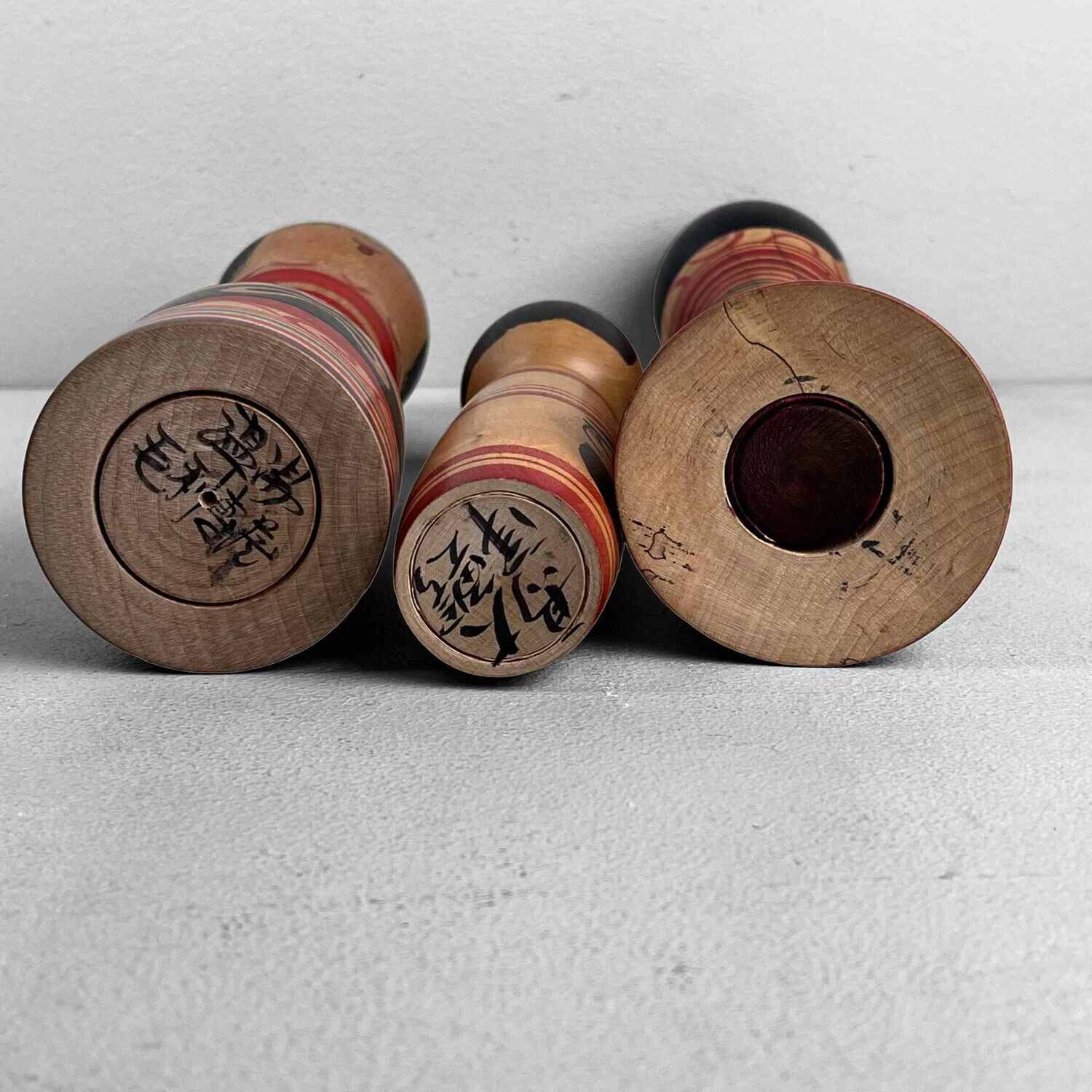 Tsugaru family dento vintage kokeshi by Mauri Senzo and Shimazu Seiichi