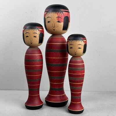 Tsuchiyu family vintage dento kokeshi by Sato Shoichi