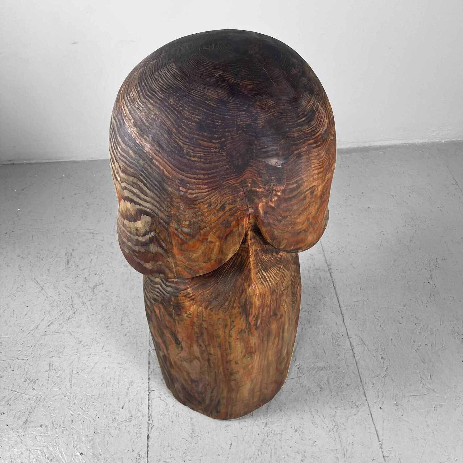 Wooden Mid Century Phallus Kawasaki Japan