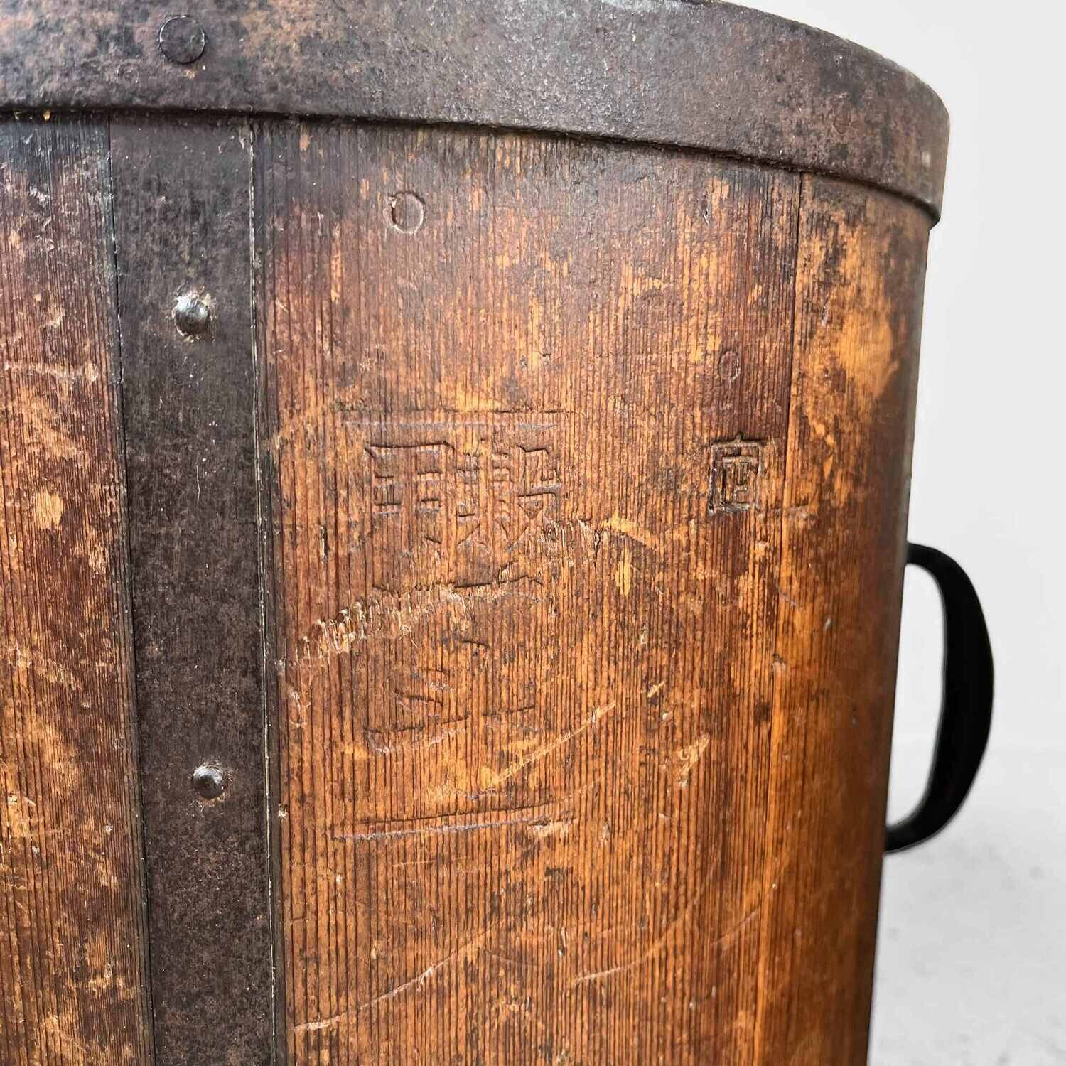 Set Antieke Handgemaakte Rijstmaat Emmers - Itomasu Meiji (1867-1912) Japan