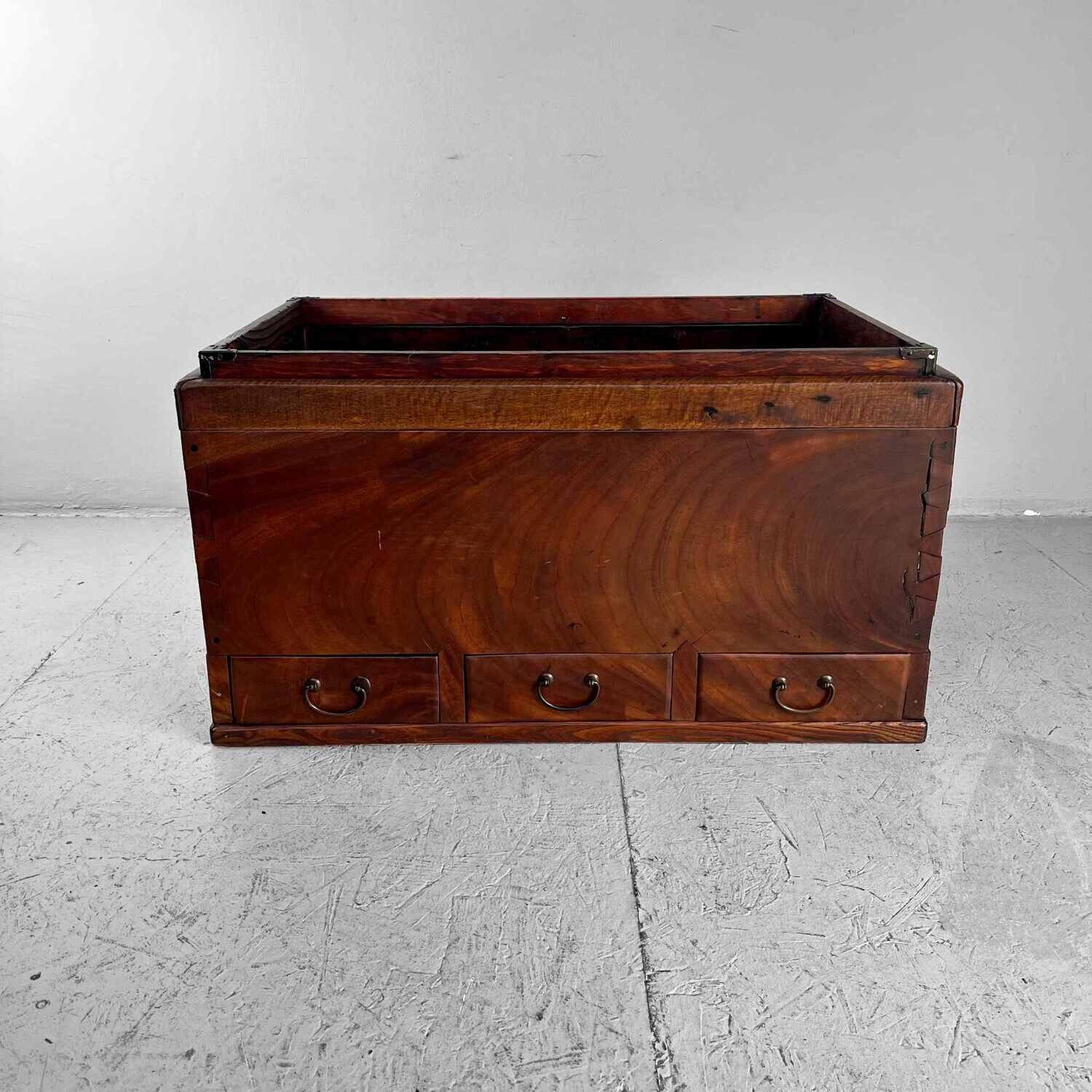 Japanse Keyaki Hibachi  Meiji - 明治時代