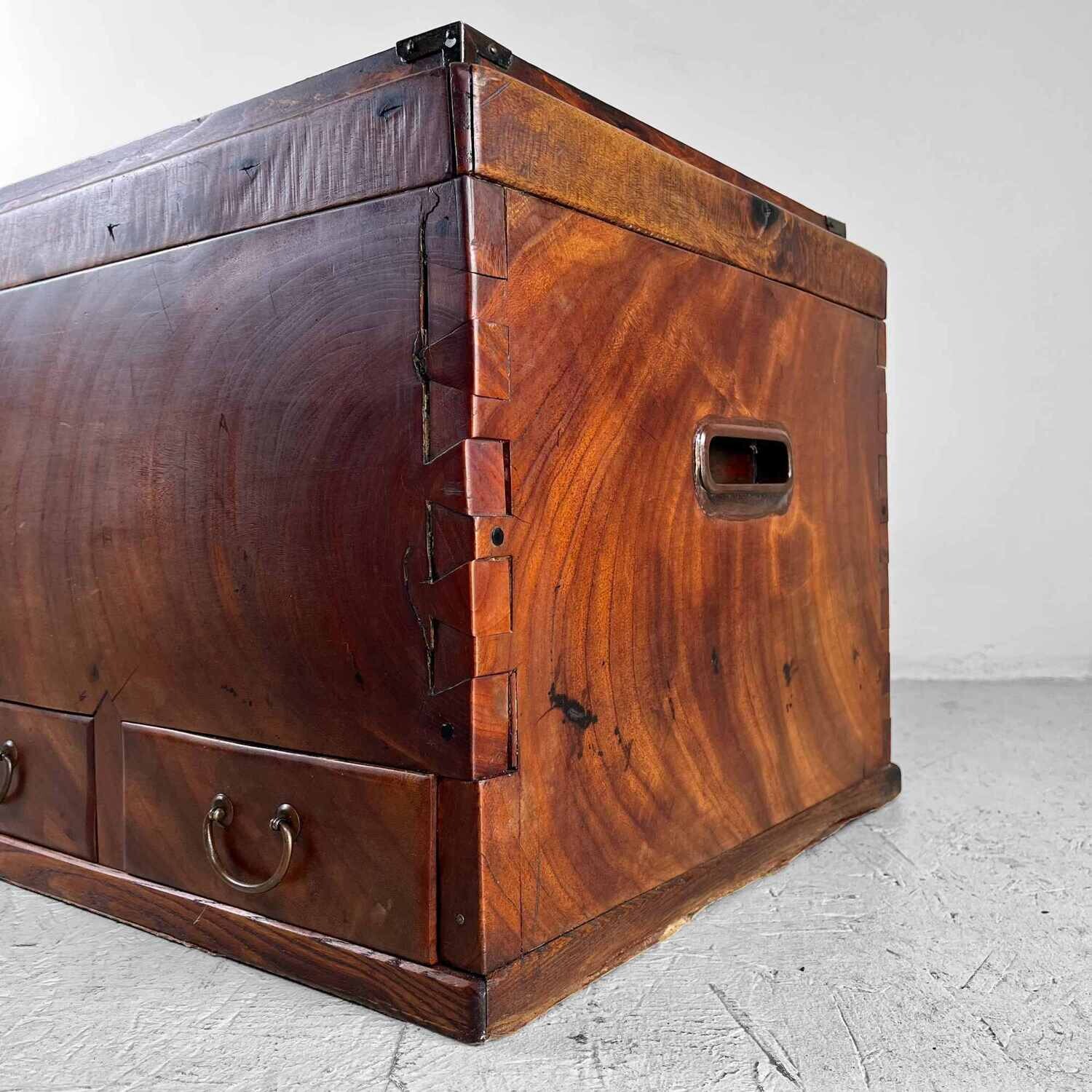 Japanse Keyaki Hibachi  Meiji - 明治時代