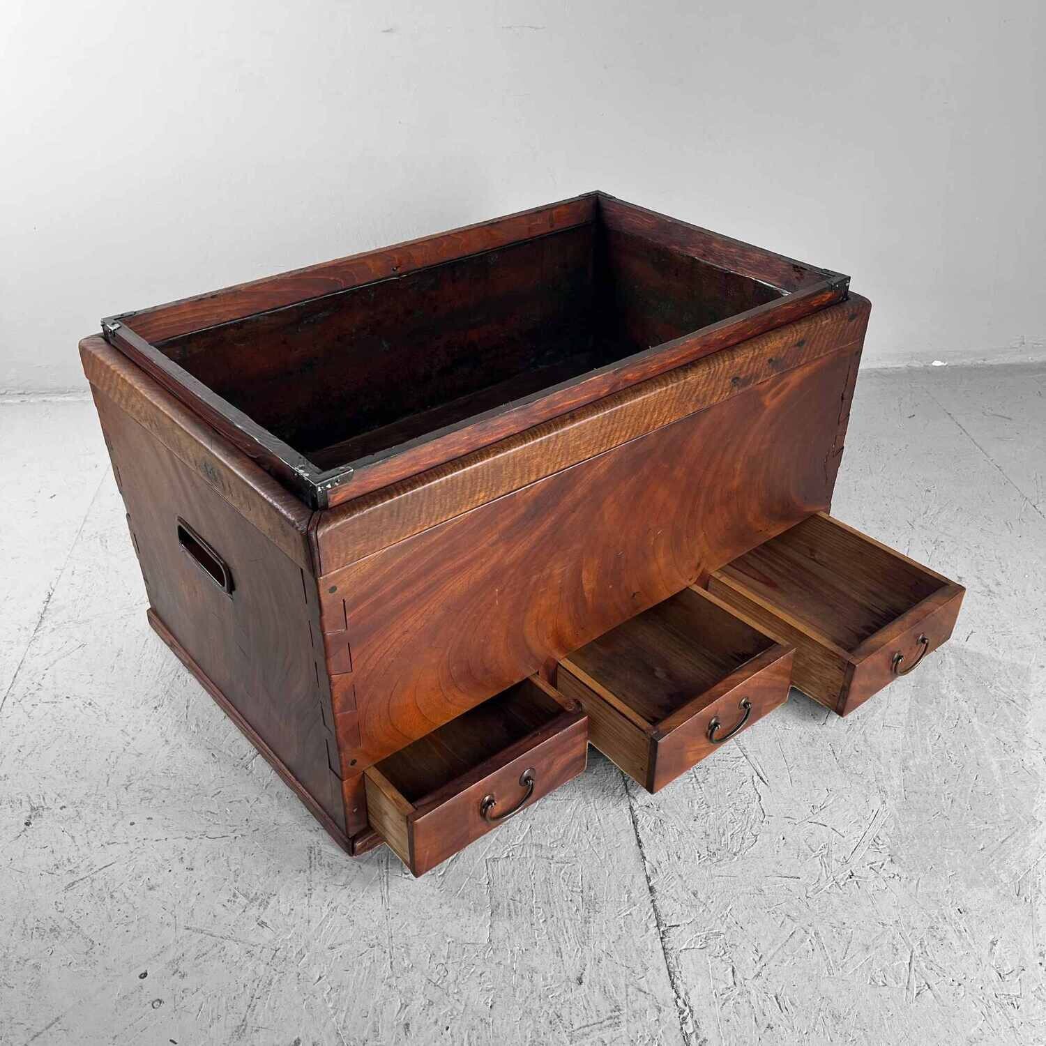 Japanse Keyaki Hibachi  Meiji - 明治時代