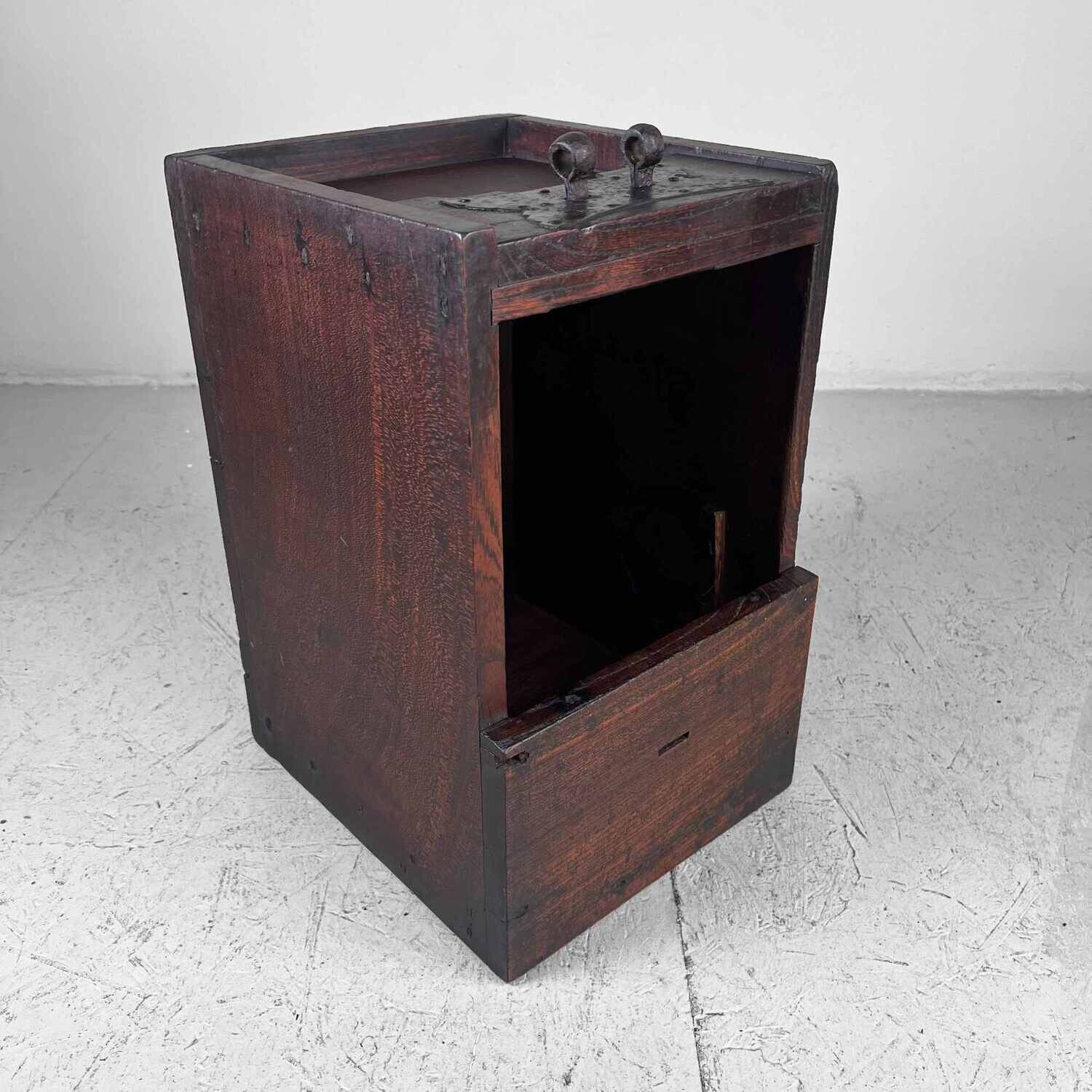 Antique Saisenbako (賽銭箱) Temple Sacrificial Block Japan Meiji-era