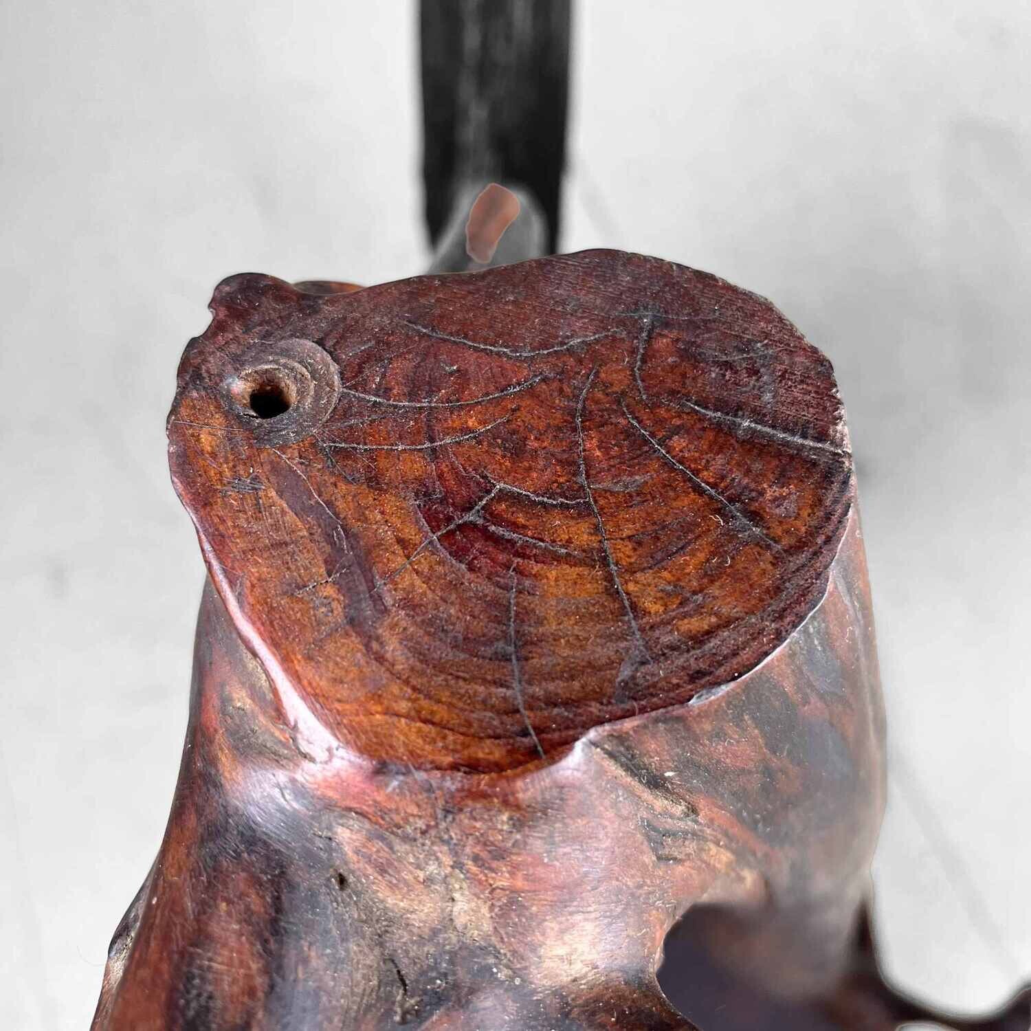 Houten Japanse Wabi Sabi Decoratie, jaren '40.