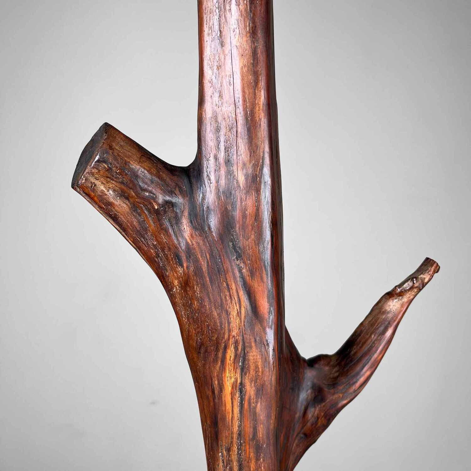 Houten Japanse Wabi Sabi Decoratie, jaren '40.