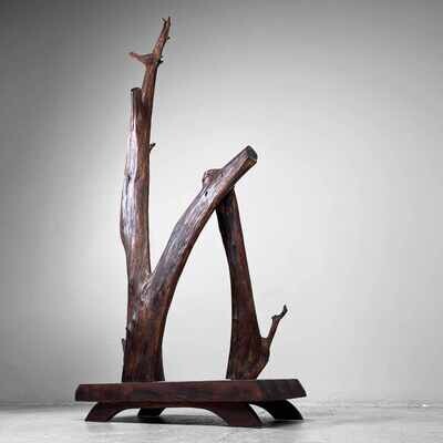 Wooden Japanese Wabi Sabi Decoration 1940s