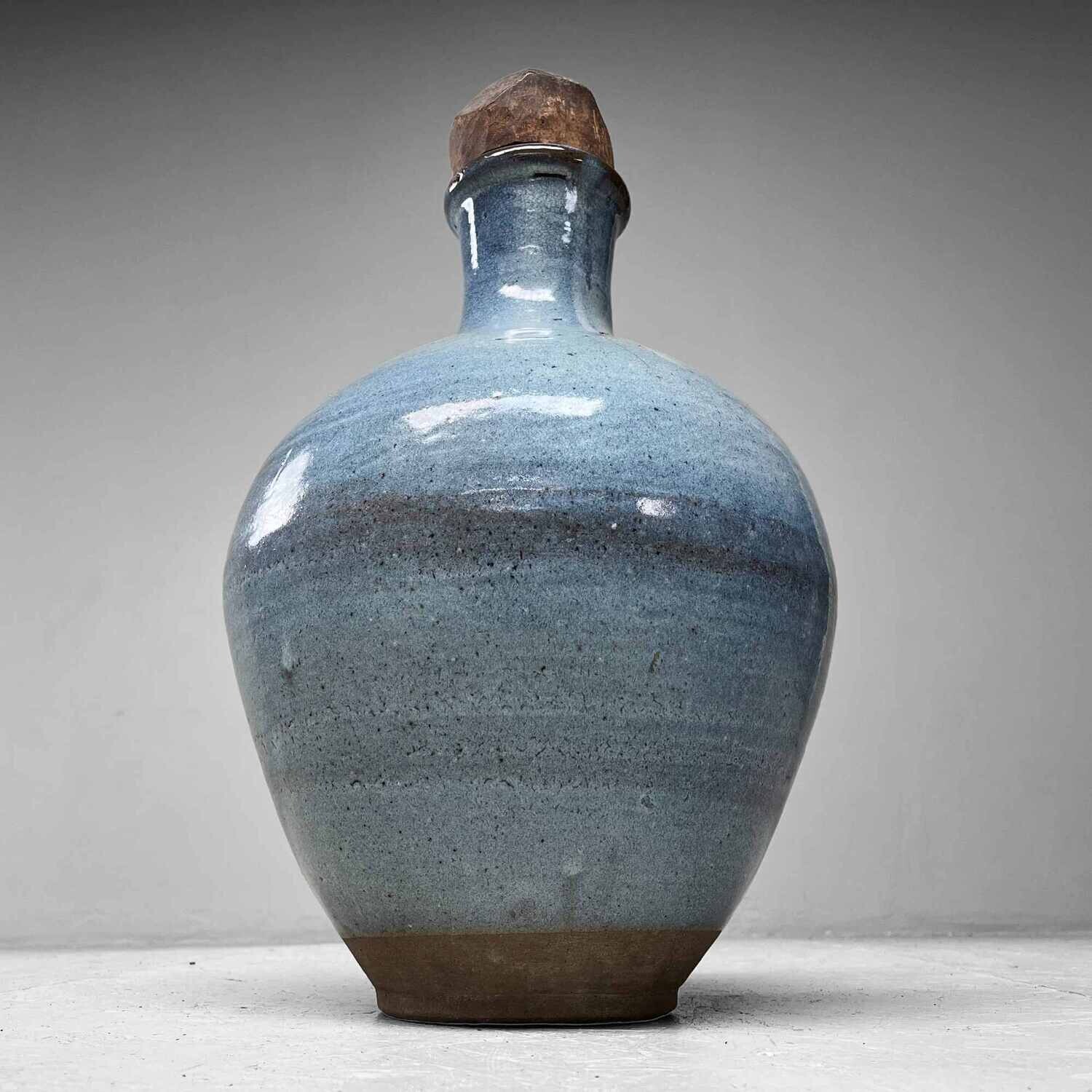 Naturally glazed Shigaraki Tsubo, Shōwa period, Japan