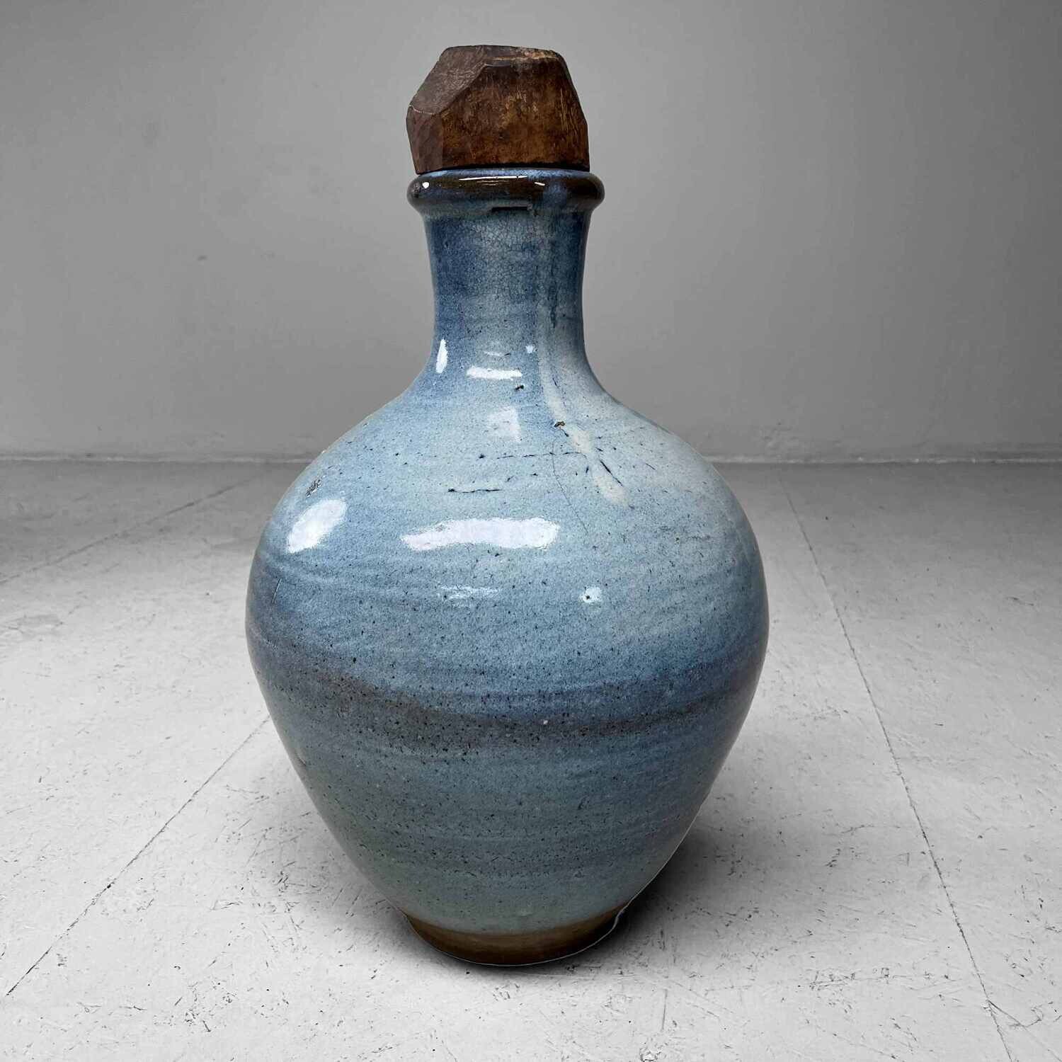 Naturally glazed Shigaraki Tsubo, Shōwa period, Japan