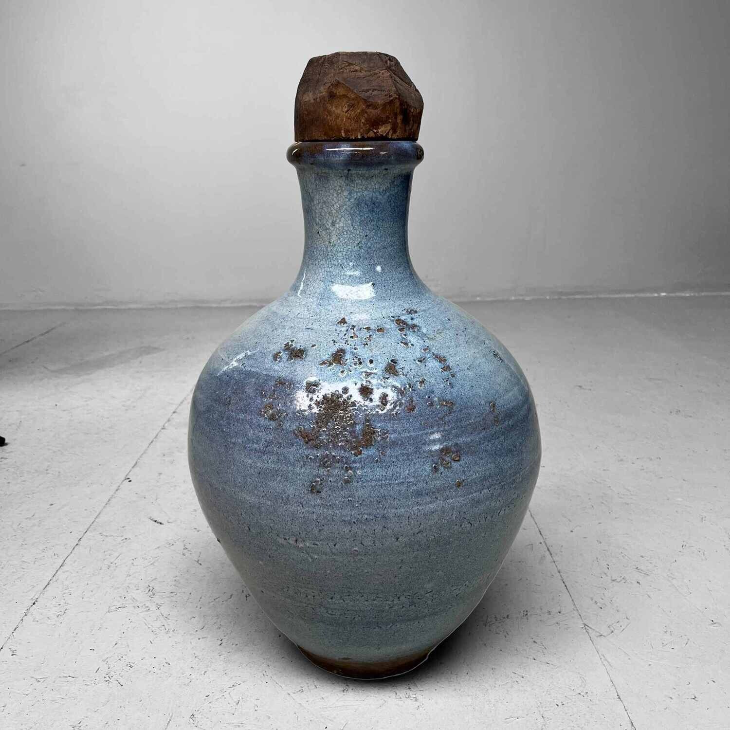 Naturally glazed Shigaraki Tsubo, Shōwa period, Japan