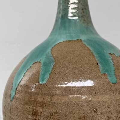 Naturally glazed Tsubo, Shōwa period, Japan