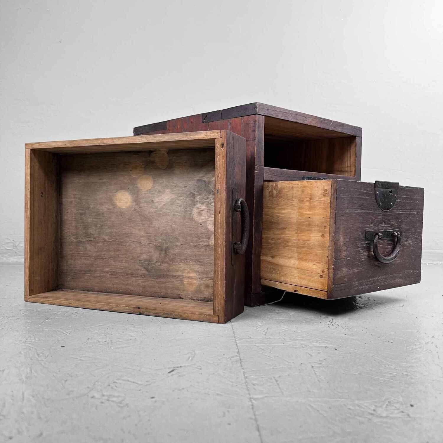 Antieke Haribako Tansu 針 箱 Meiji periode, Japan