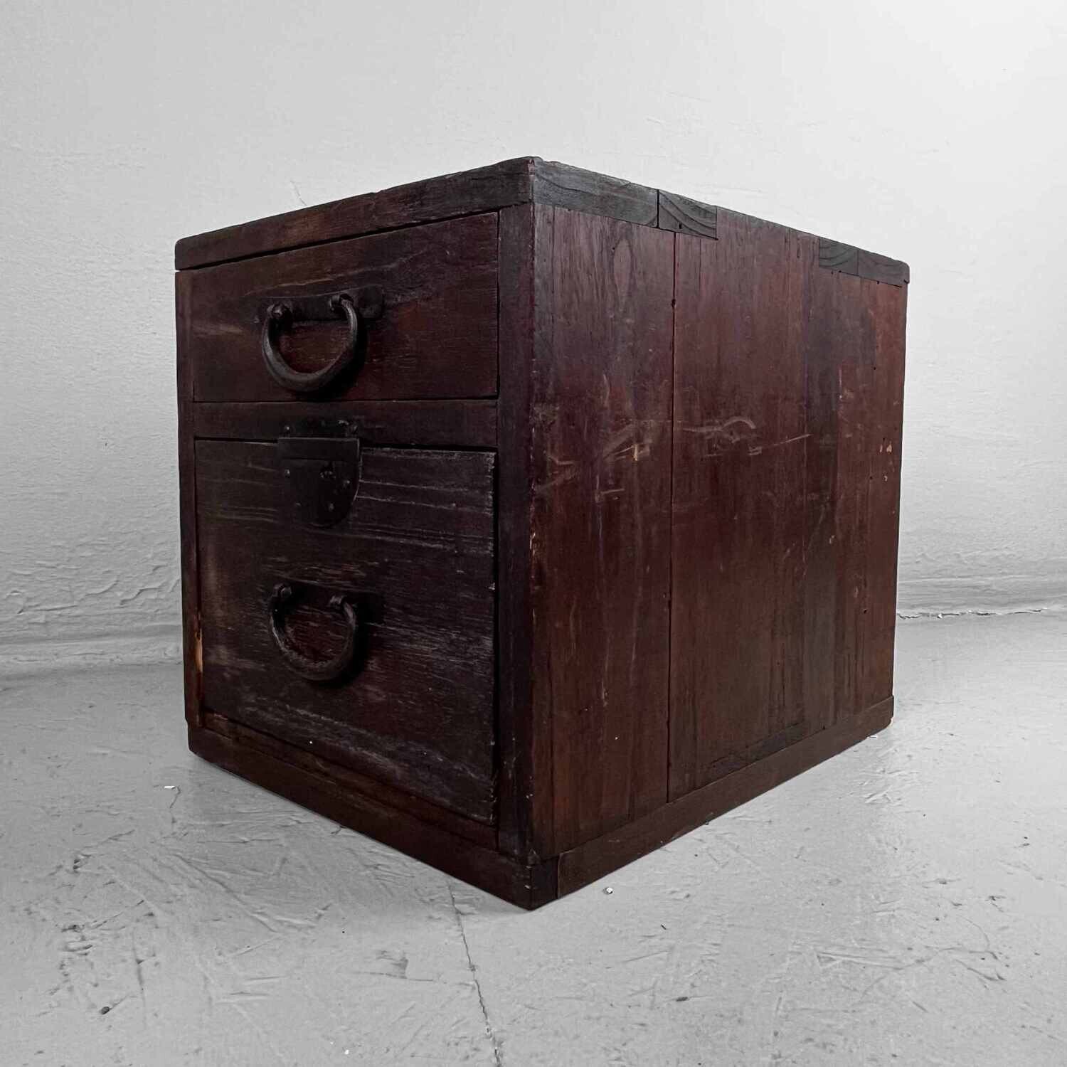 Antieke Haribako Tansu 針 箱 Meiji periode, Japan