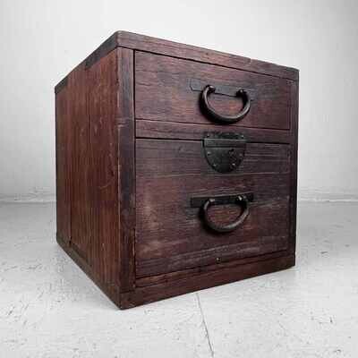 Antieke Haribako Tansu 針 箱 Meiji periode, Japan