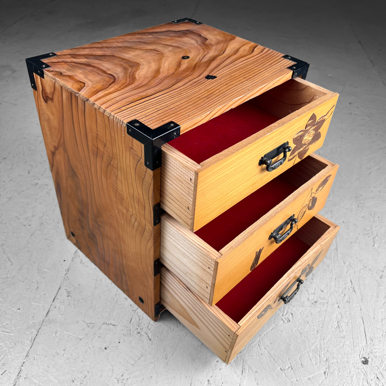 Vintage Haribako (針 箱), jaren '70, Japan