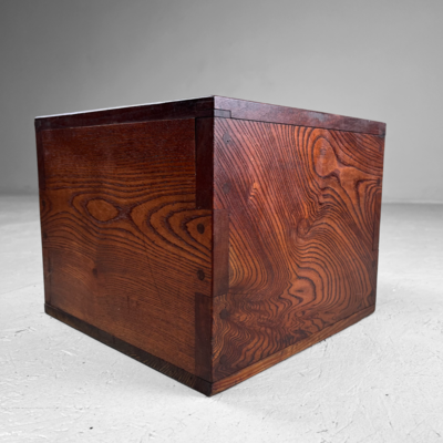 Wooden square Hibachi Taishō period Japan