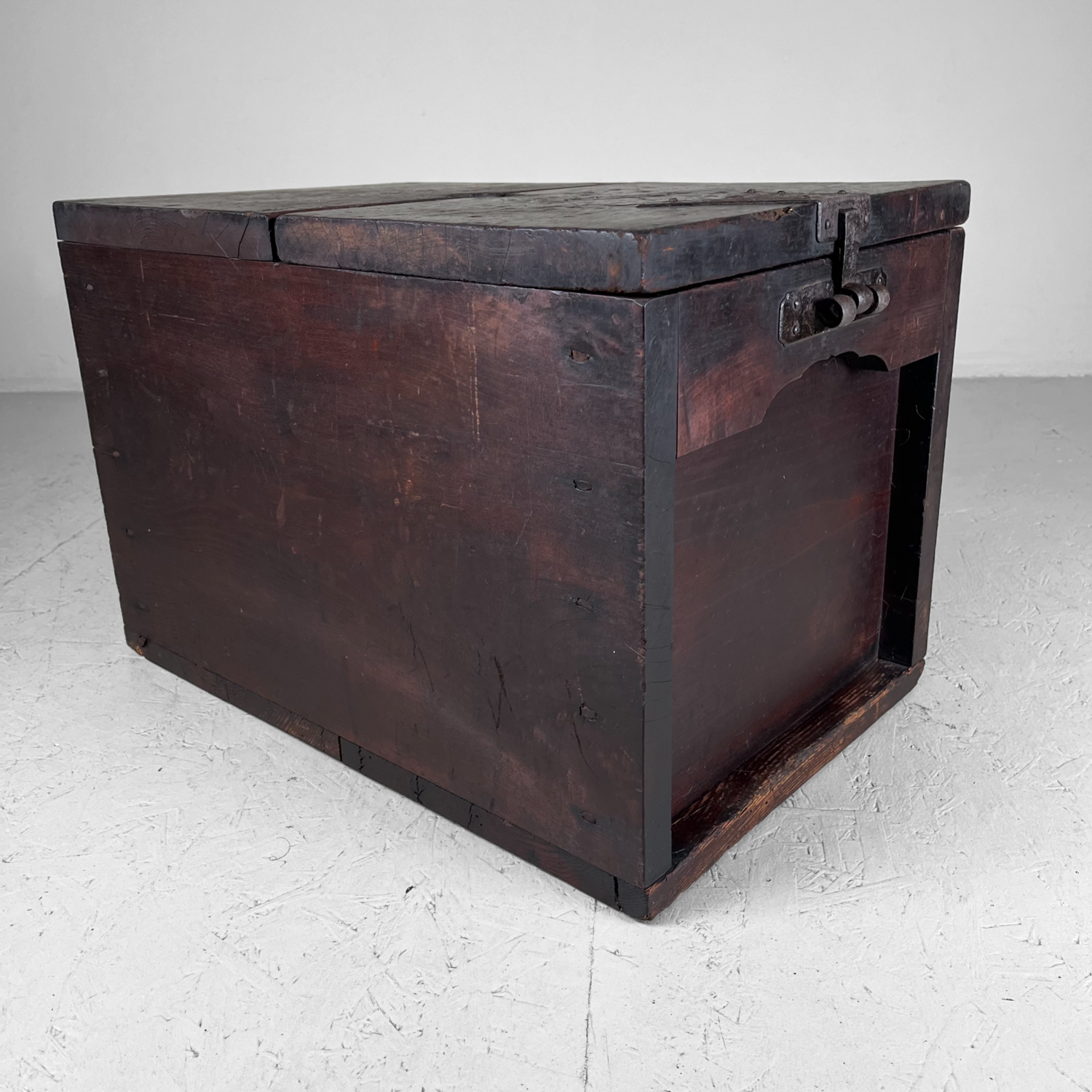 Wooden Zenibako Temple Charity Box Meiji Japan